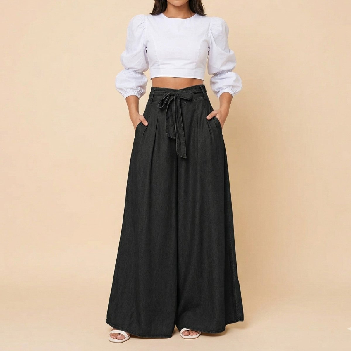 Chic High Waist Denim Skirt - Skirt - Wild Eye Vision