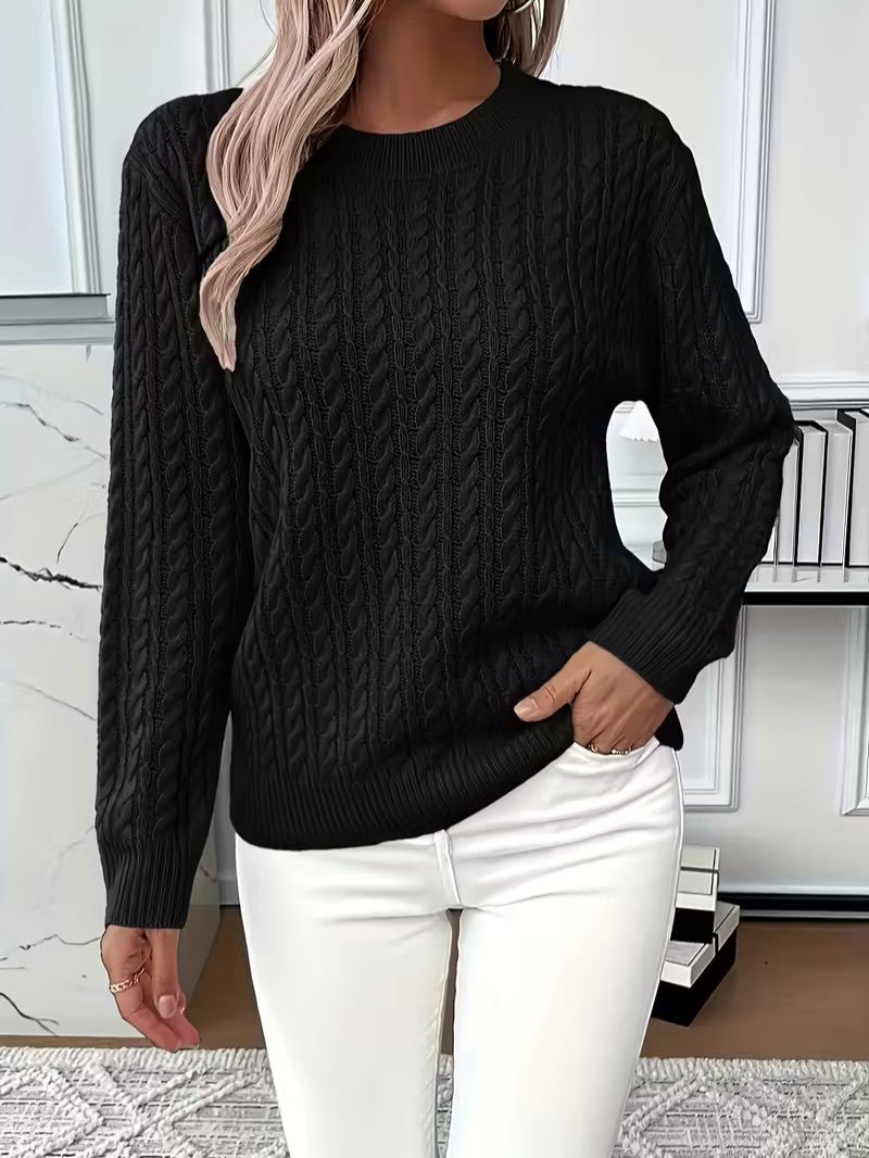 Classic Cable Knit Jumper - Women Knitted Jumper - Wild Eye Vision