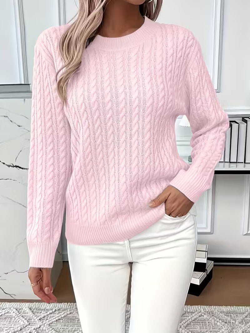 Classic Cable Knit Jumper - Women Knitted Jumper - Wild Eye Vision