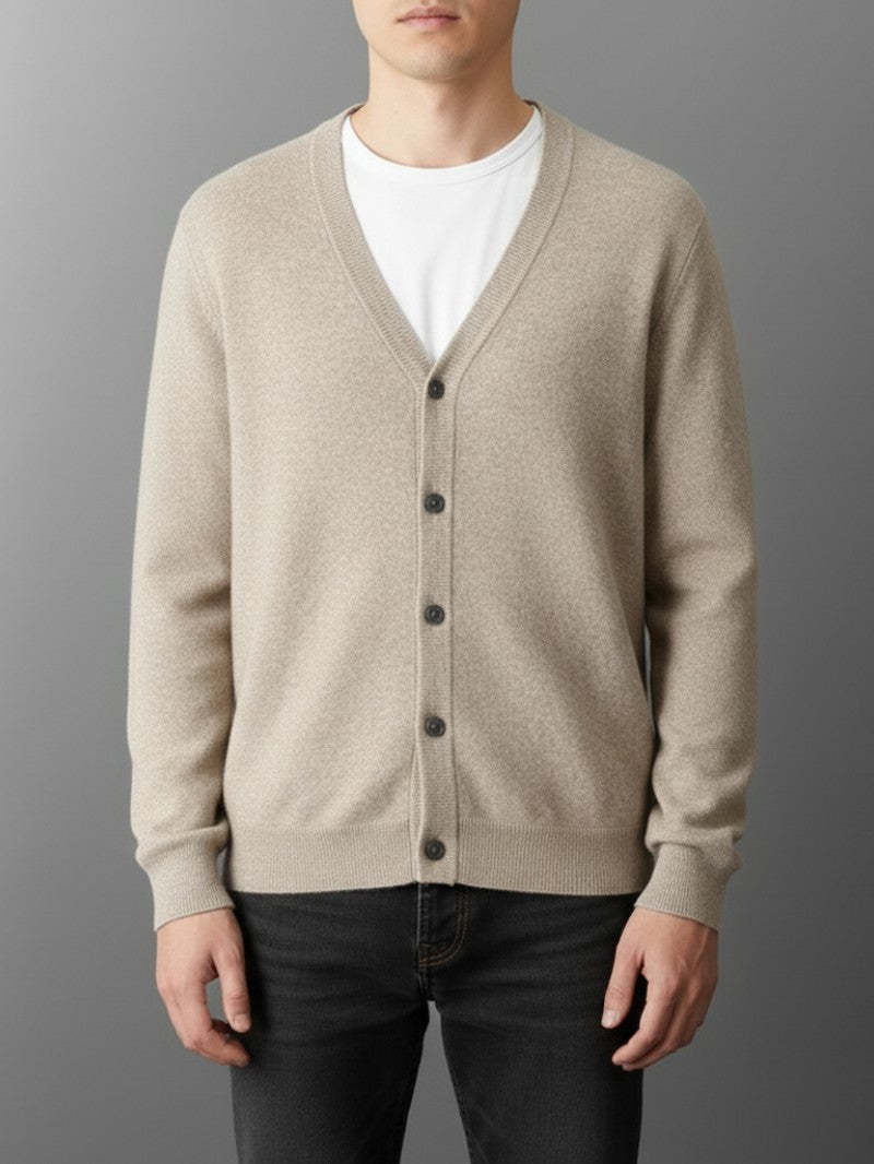 Classic V - Neck Button Cardigan - Men Cardigan - Wild Eye Vision
