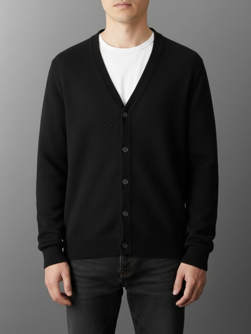 Classic V - Neck Button Cardigan - Men Cardigan - Wild Eye Vision