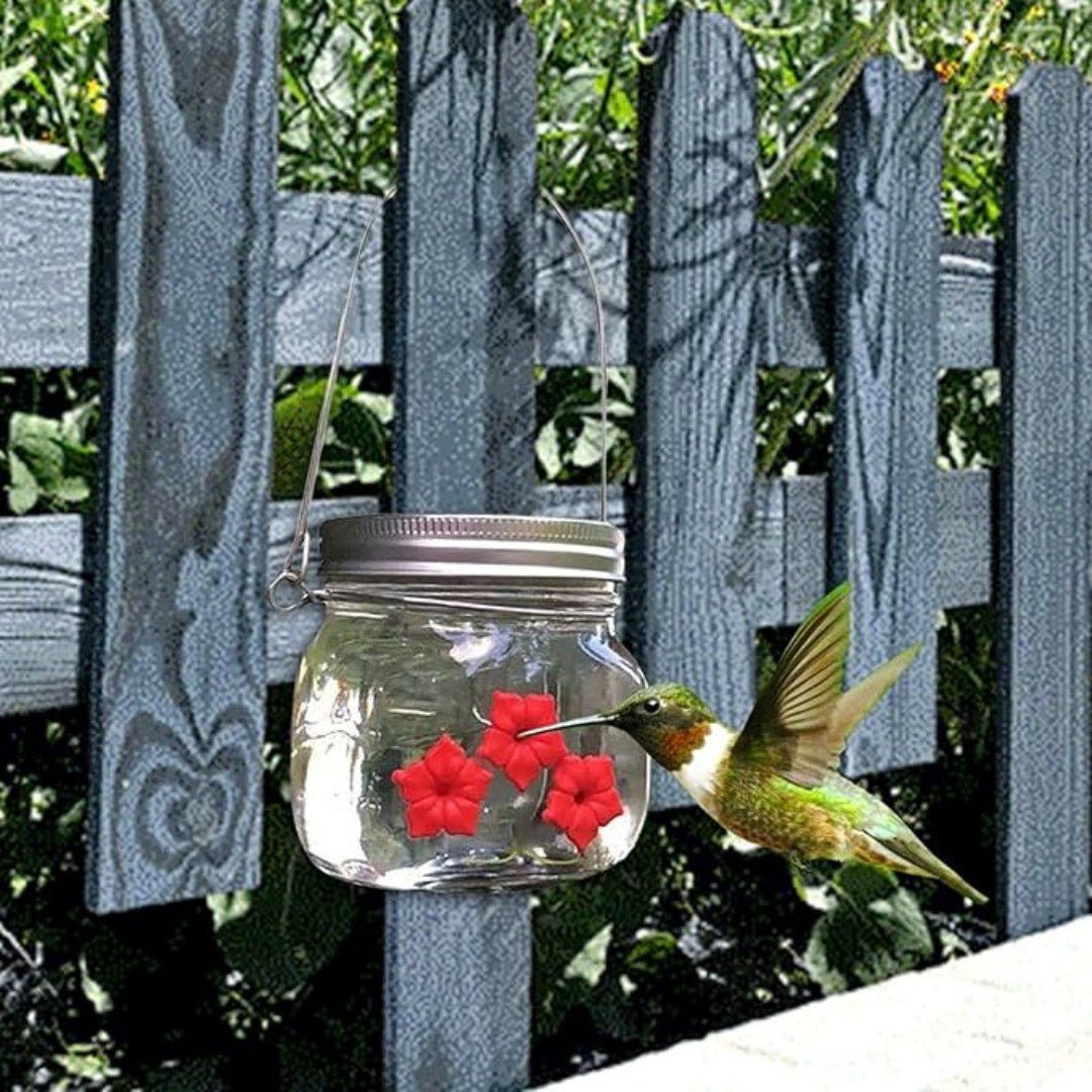 ClearBloom – Hanging Hummingbird Feeder with 3 Flower Ports - Bird Feeder - Wild Eye Vision