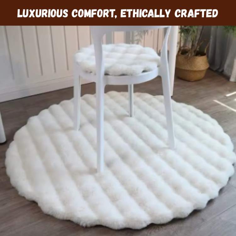 CloudSoft Faux Fur Round Rug - Rug - Wild Eye Vision