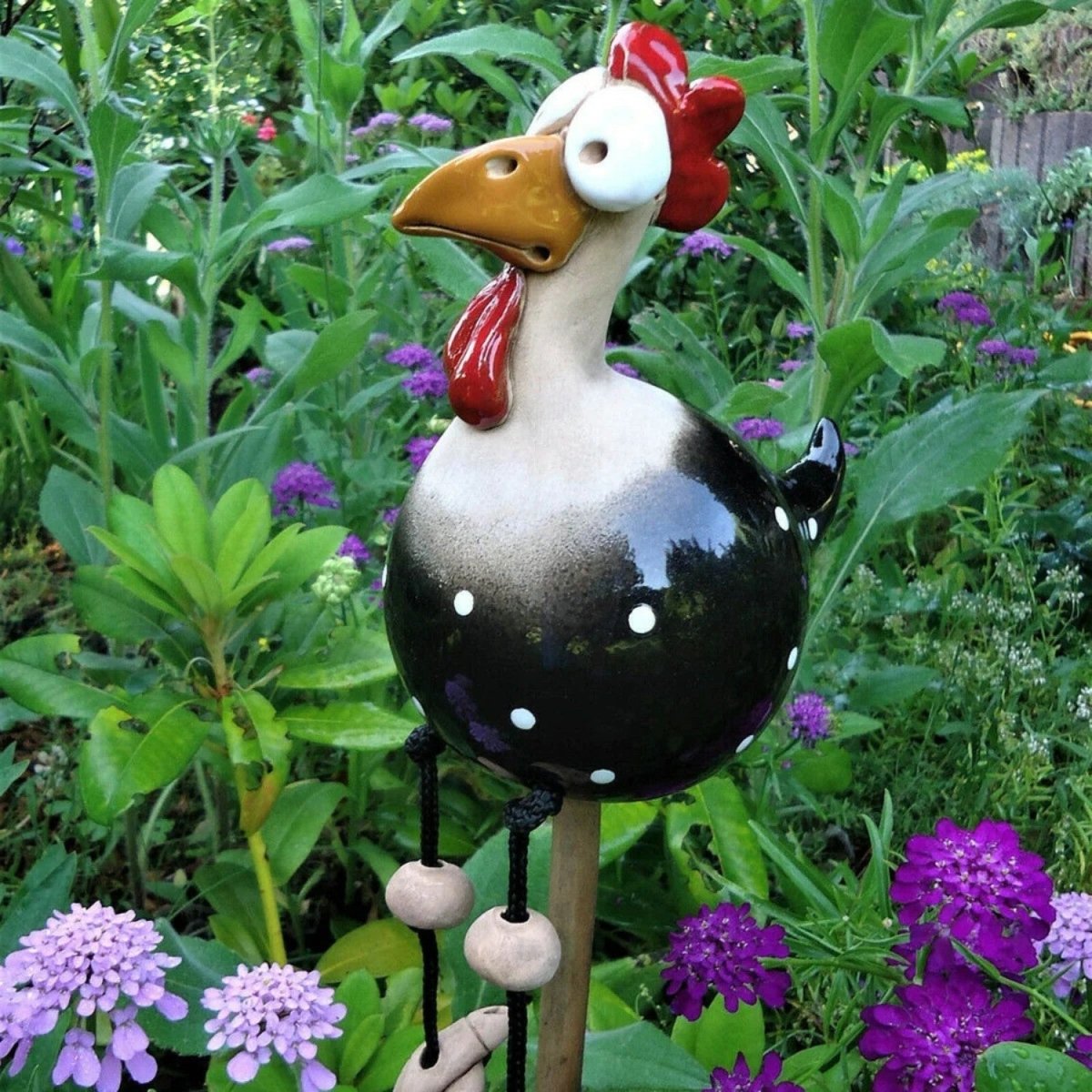 Colorful Garden Chicken Figurines - Garden Chicken Decoration - Wild Eye Vision