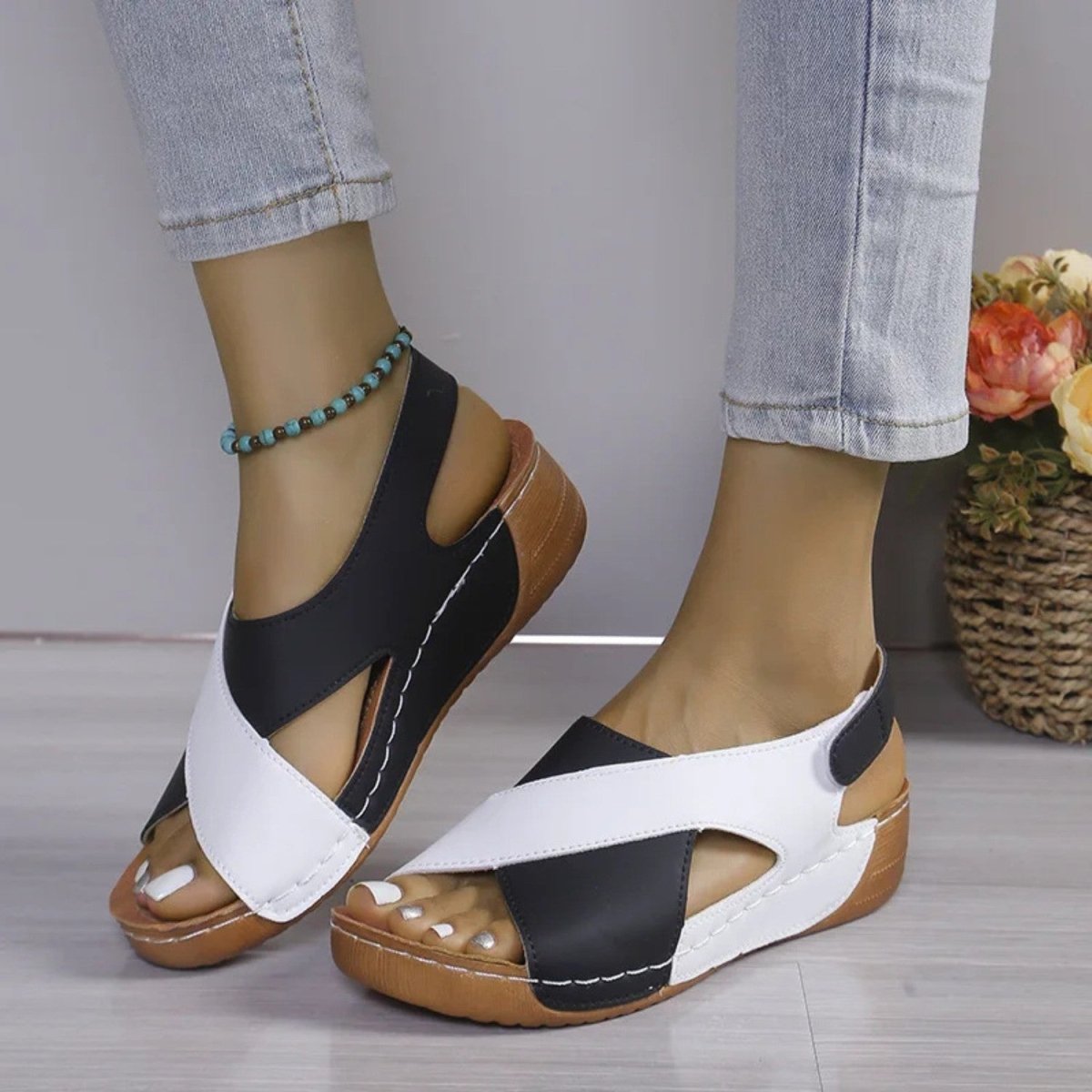 Comfortable Adjustable Wedge Sandals - Sandals - Wild Eye Vision