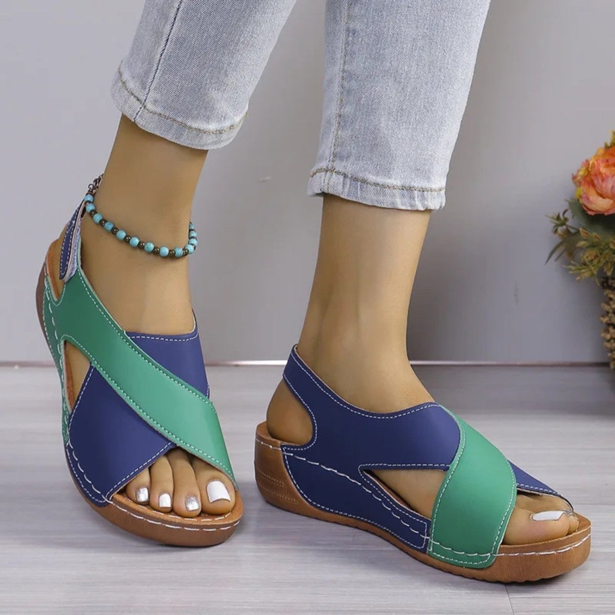Comfortable Adjustable Wedge Sandals - Sandals - Wild Eye Vision