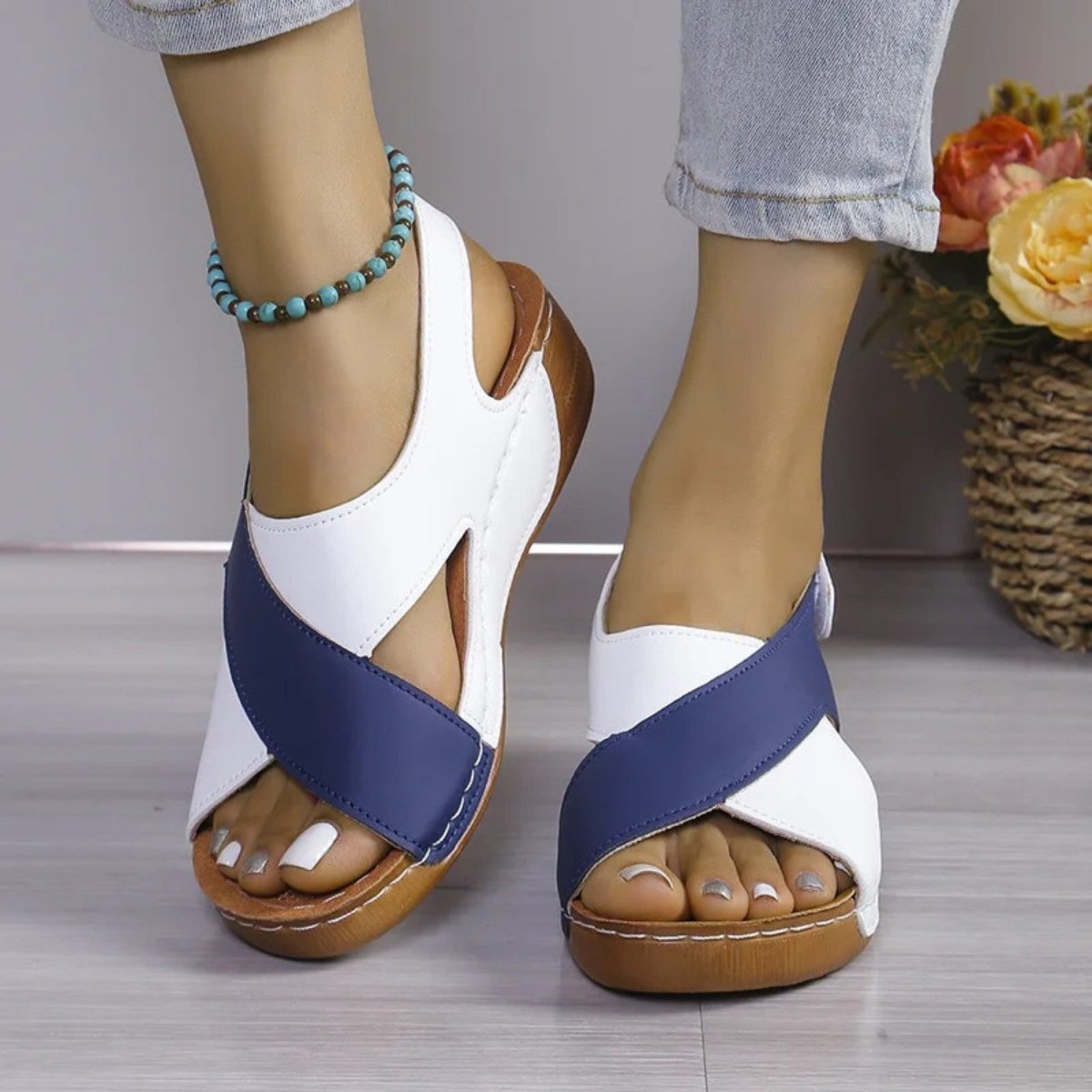 Comfortable Adjustable Wedge Sandals - Sandals - Wild Eye Vision