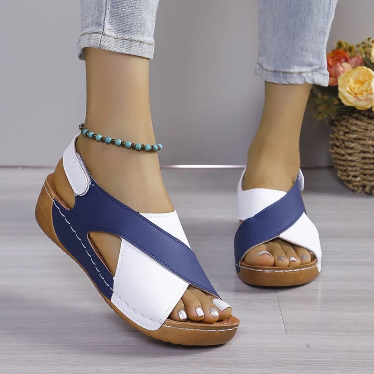 Comfortable Adjustable Wedge Sandals - Sandals - Wild Eye Vision