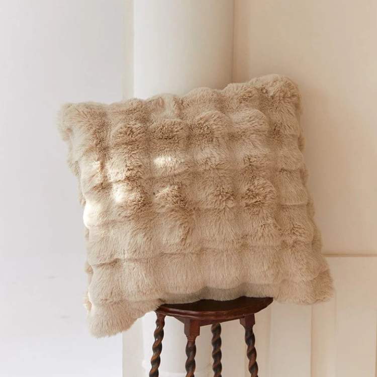 ComfortAura Faux Fur Cushion Cover - Cushion Cover - Wild Eye Vision