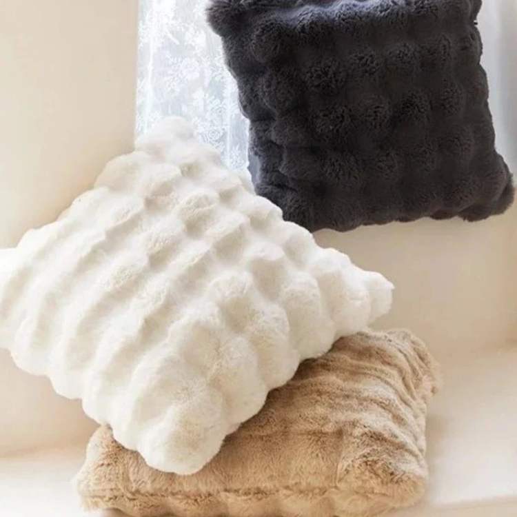 ComfortAura Faux Fur Cushion Cover - Cushion Cover - Wild Eye Vision