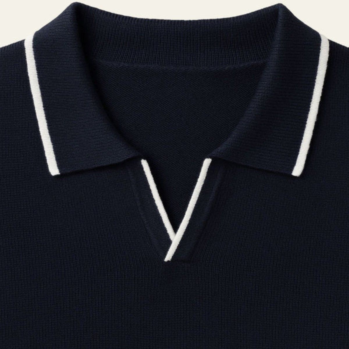 Contrast Trim Slim Knit Polo - Polo Shirts - Wild Eye Vision