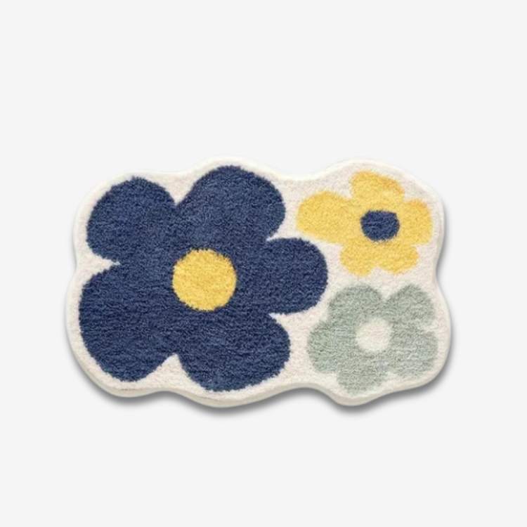 CosyBloom Floral Bath Mat - Bath Mat - Wild Eye Vision