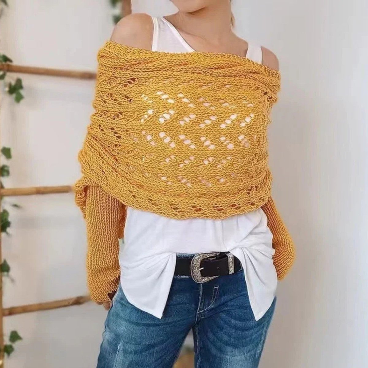 Cozy Knitted Wrap Sweater - Wrap Sweater - Wild Eye Vision