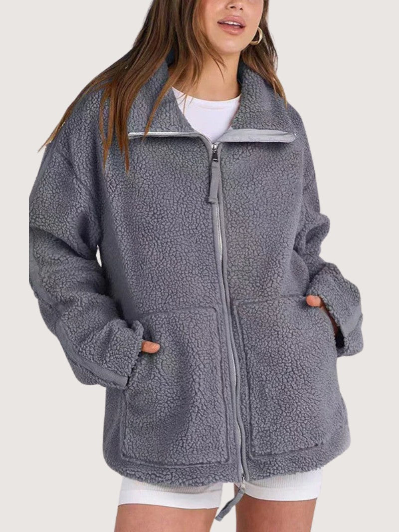 Cozy Zip - Up Fleece Winter Jacket - Women's Winter Jacket - Wild Eye Vision