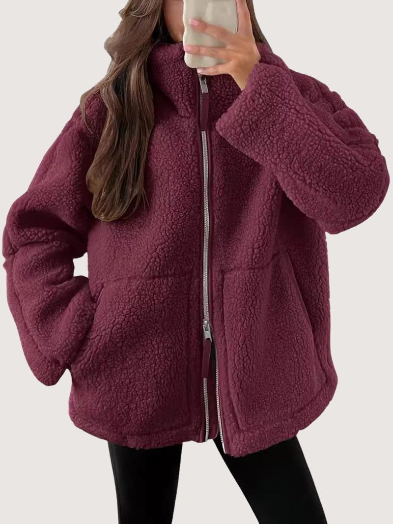 Cozy Zip - Up Fleece Winter Jacket - Women's Winter Jacket - Wild Eye Vision