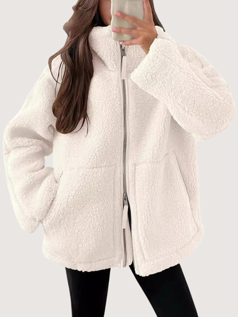 Cozy Zip - Up Fleece Winter Jacket - Women's Winter Jacket - Wild Eye Vision