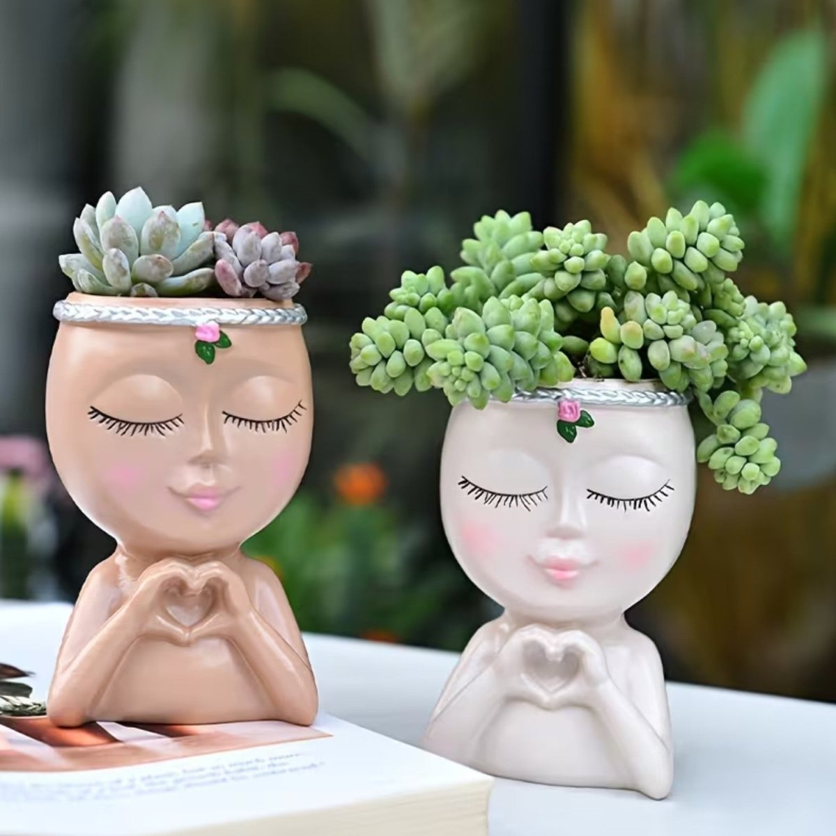 Creative Resin Face Vase for Plants - Flowerpot - Wild Eye Vision