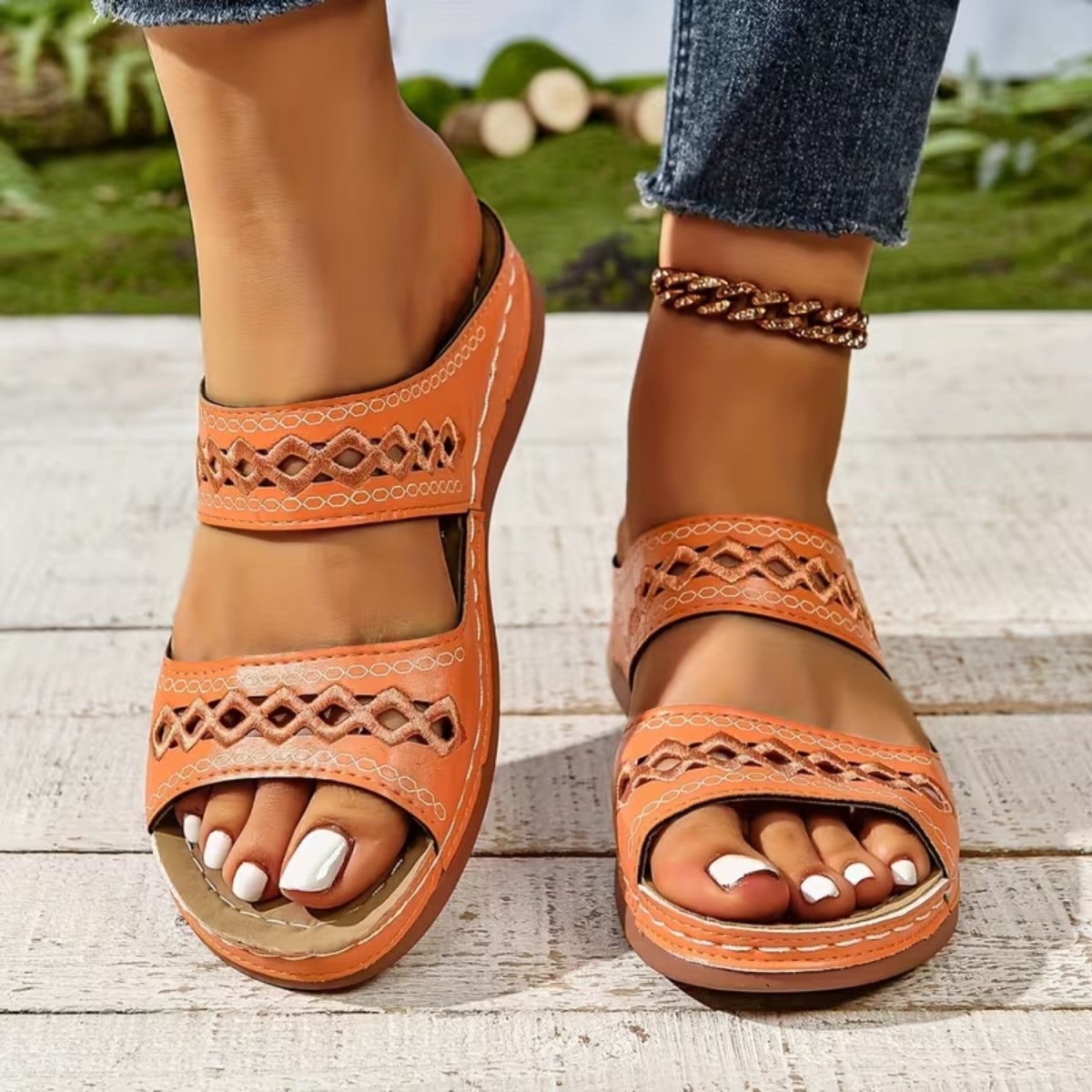 Cushioned Orthopedic Sandals - Sandals - Wild Eye Vision