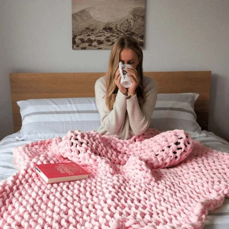 DreamWeave Knitted Weighted Blanket - Wild Eye Vision