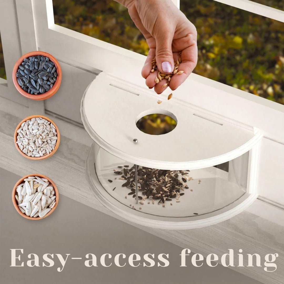FeatherView – 180° Clear Window Bird Feeder - Bird Feeder - Wild Eye Vision