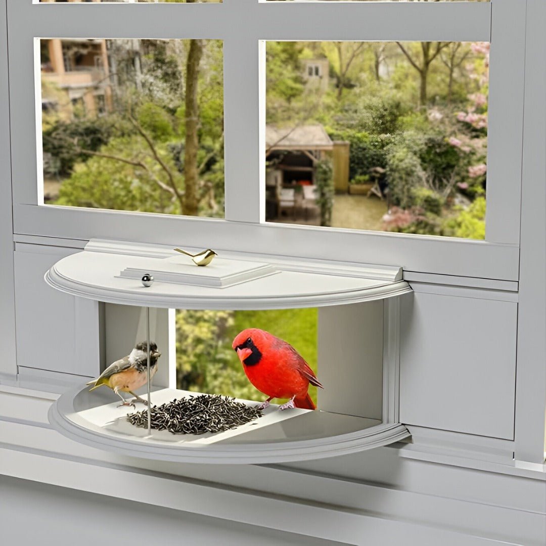 FeatherView – 180° Clear Window Bird Feeder - Bird Feeder - Wild Eye Vision