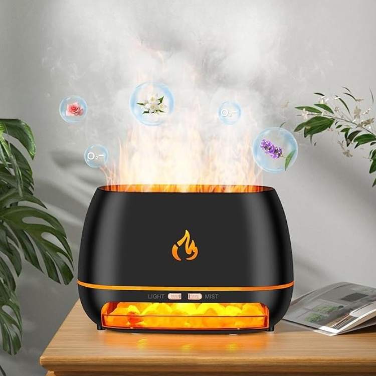 FlameWave Himalayan Flame Mist Diffuser - Essential Oil Diffusers - Wild Eye Vision
