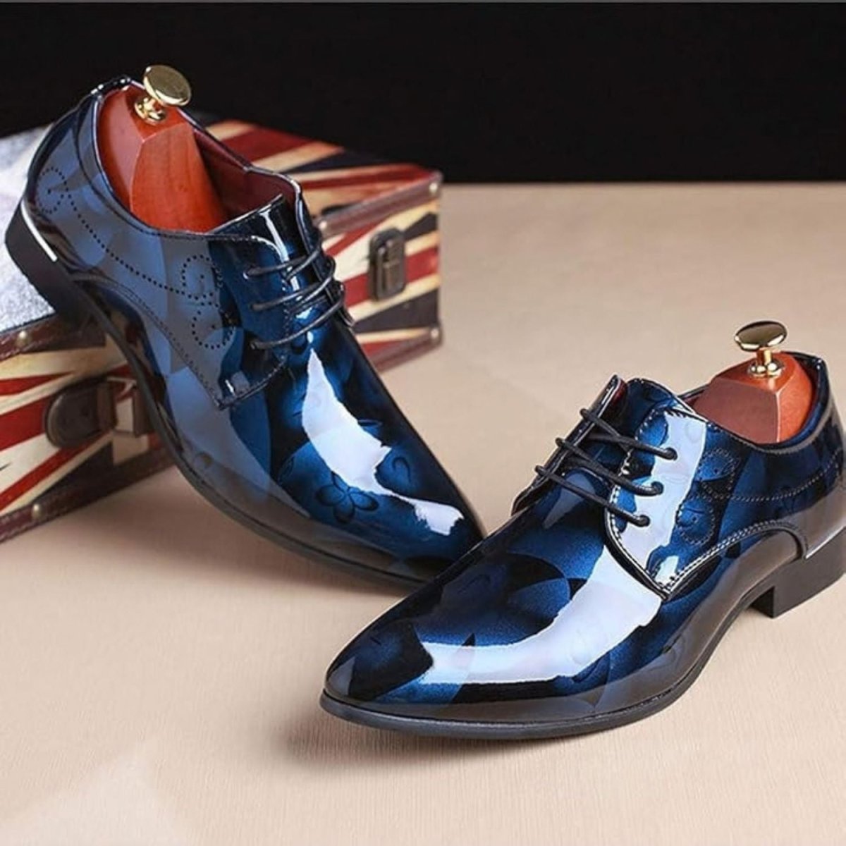 Floral Pattern Lace Up Oxfords - Dress Boots - Wild Eye Vision