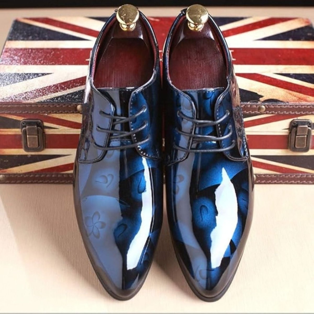 Floral Pattern Lace Up Oxfords - Dress Boots - Wild Eye Vision