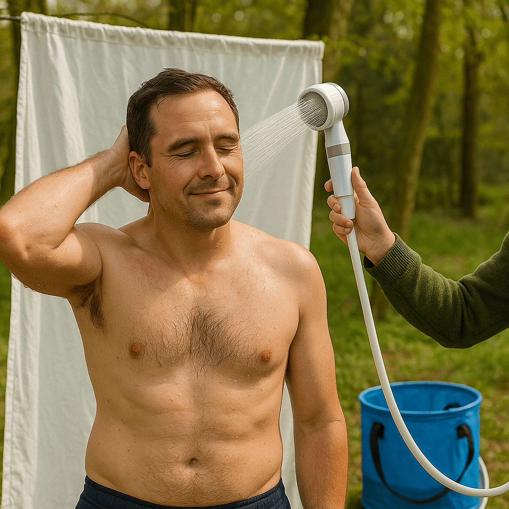 FlowMate – Portable Electric Shower with Adjustable Pressure - Wild Eye Vision