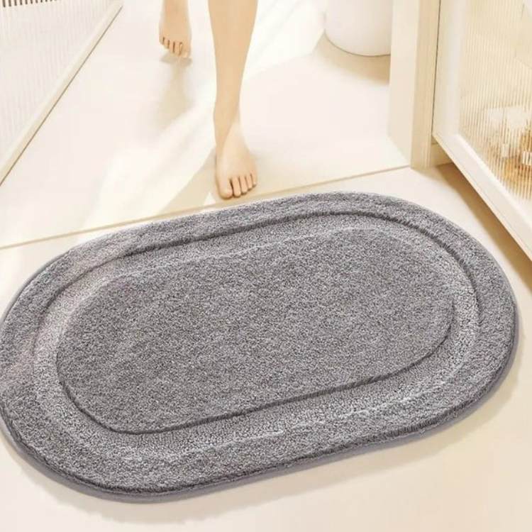 FluffNest Plush Oval Bath Mat - Bath Mat - Wild Eye Vision