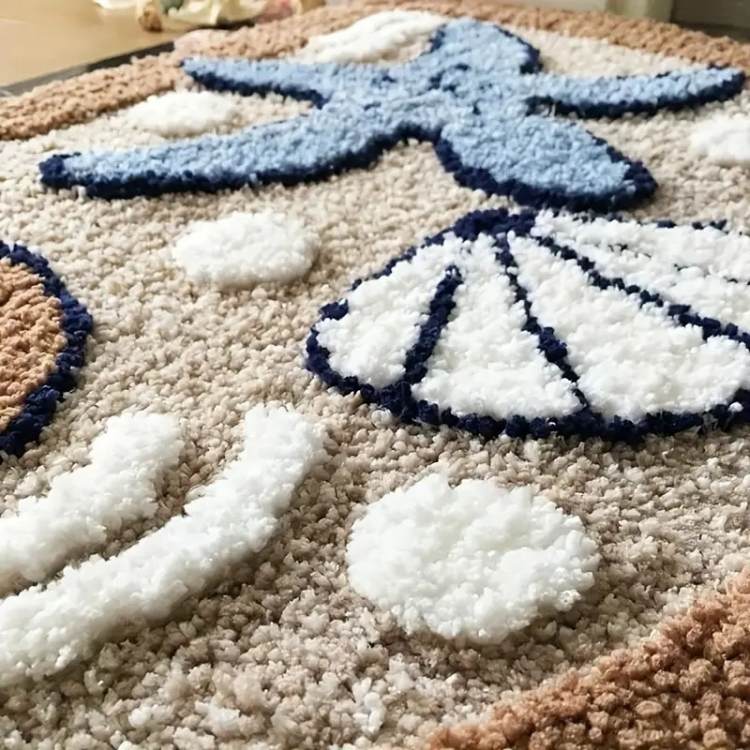 FluffyWave Semicircle Bath Mat - Bath Mat - Wild Eye Vision