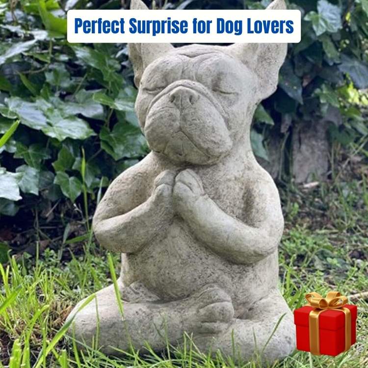 French Bulldog Yoga Statue - Bulldog Statue - Wild Eye Vision