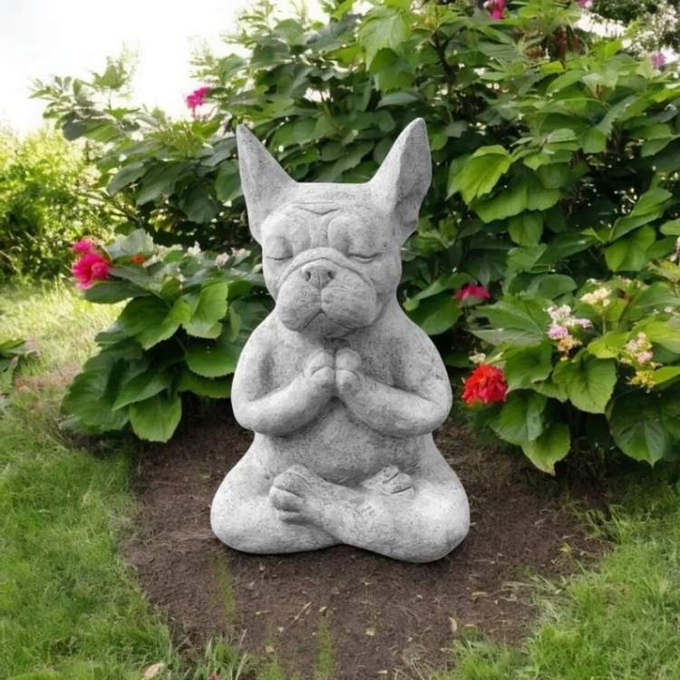 French Bulldog Yoga Statue - Bulldog Statue - Wild Eye Vision