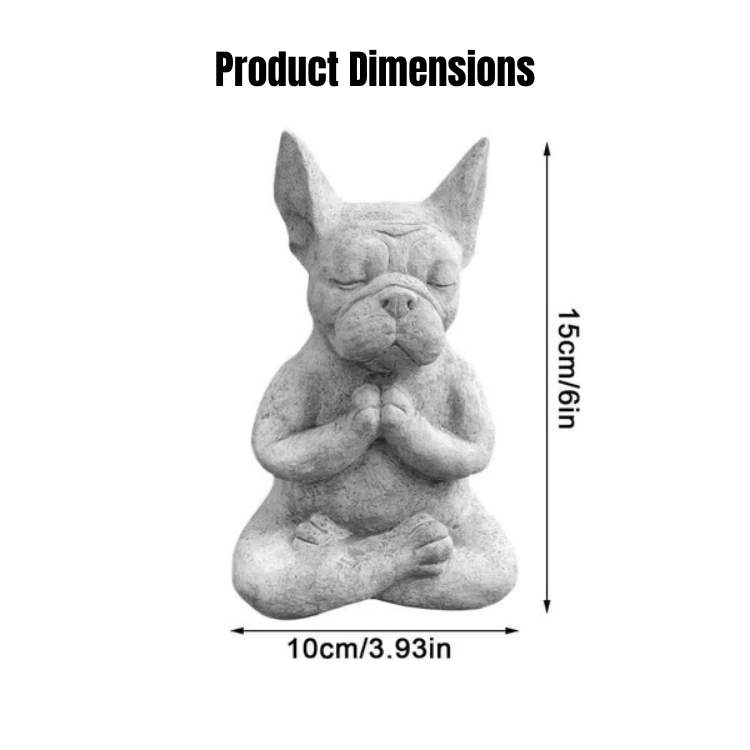 French Bulldog Yoga Statue - Bulldog Statue - Wild Eye Vision