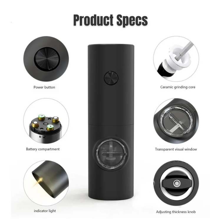 FreshTwist Salt and Pepper Grinder - Pepper Grinder - Wild Eye Vision