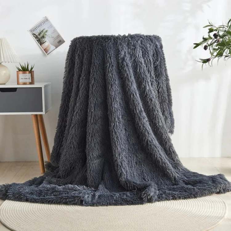 Fuzzy Faux Fur Throw Blanket - Throw Blanket - Wild Eye Vision