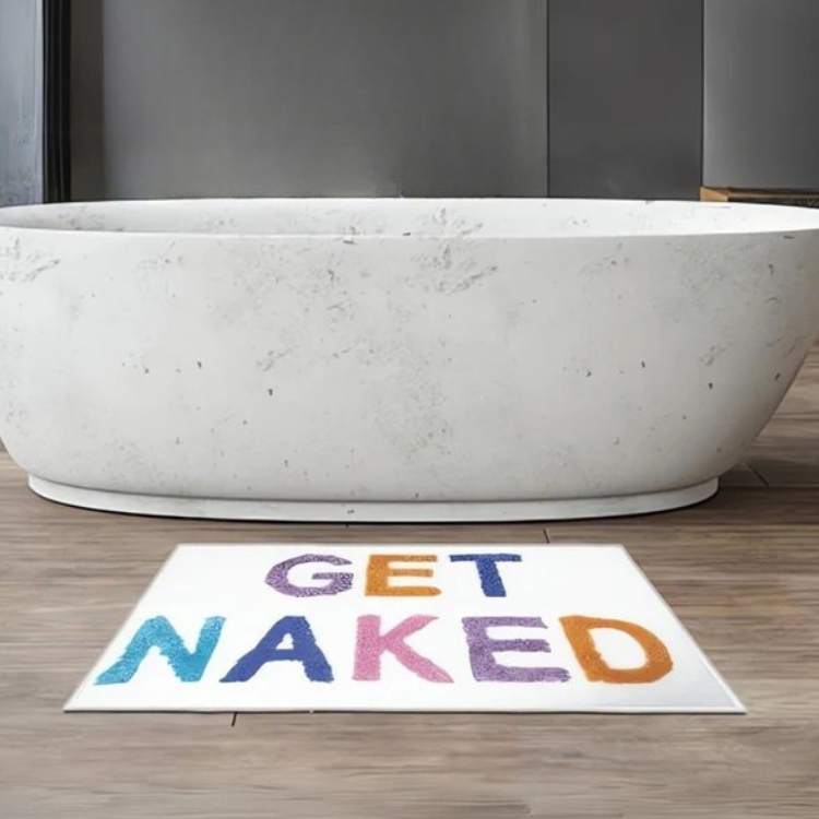 GetNaked Funny Microfibre Bath Mat - Bath Mat - Wild Eye Vision