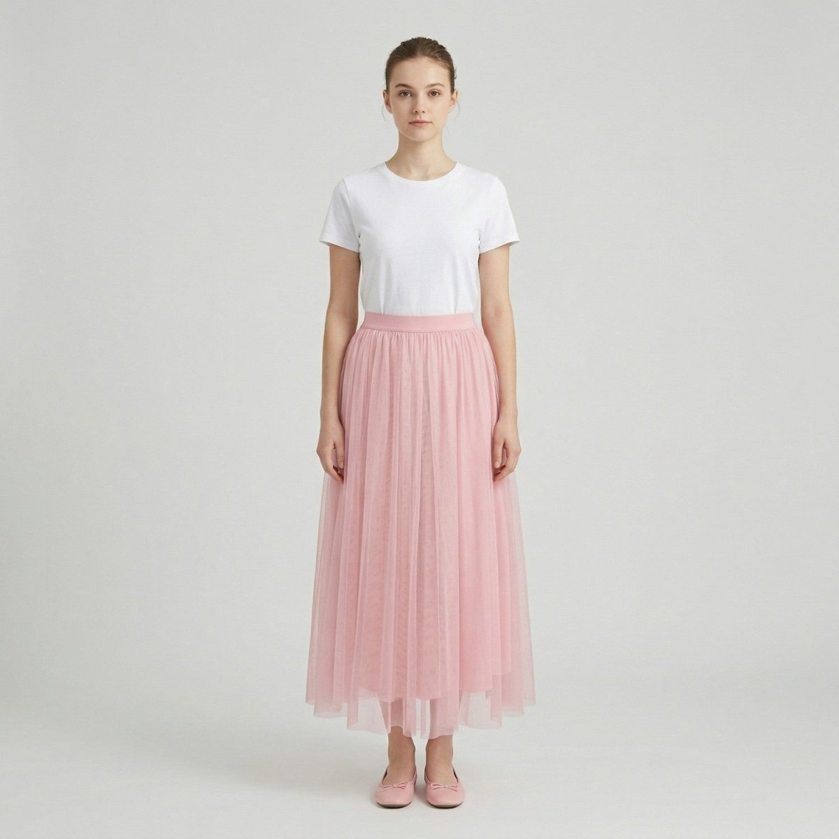 High Waist Tulle Midi Skirt - Skirt - Wild Eye Vision