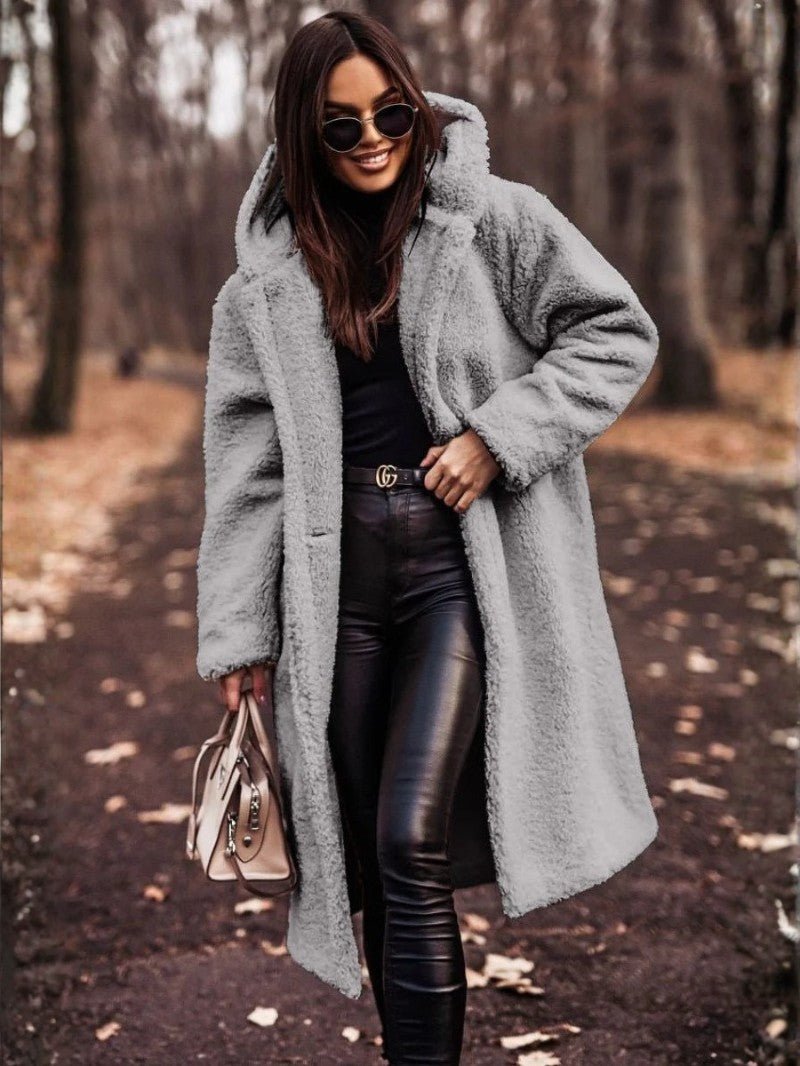 Lightweight Hooded Teddy Winter Coat - Women's Winter Jacket - Wild Eye Vision