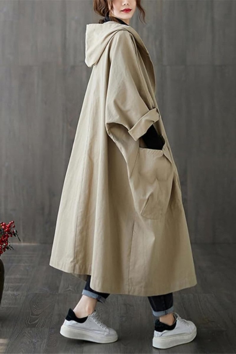 Long Waterproof Trench Coat for Women - Trench Coat - Wild Eye Vision