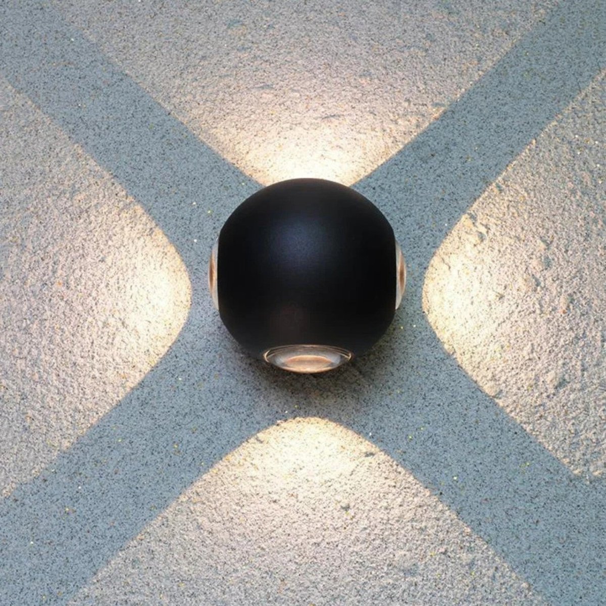 Matte Black Sculptural Beam Wall Light - Wall Light - Wild Eye Vision