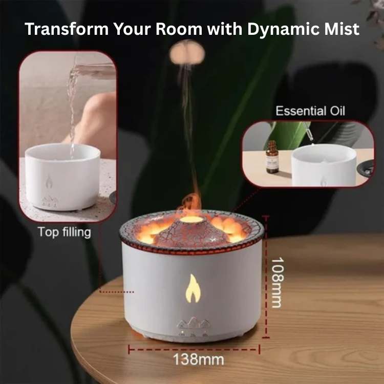 Mega Himalayan Volcano Oil Diffuser - Essential Oil Diffusers - Wild Eye Vision