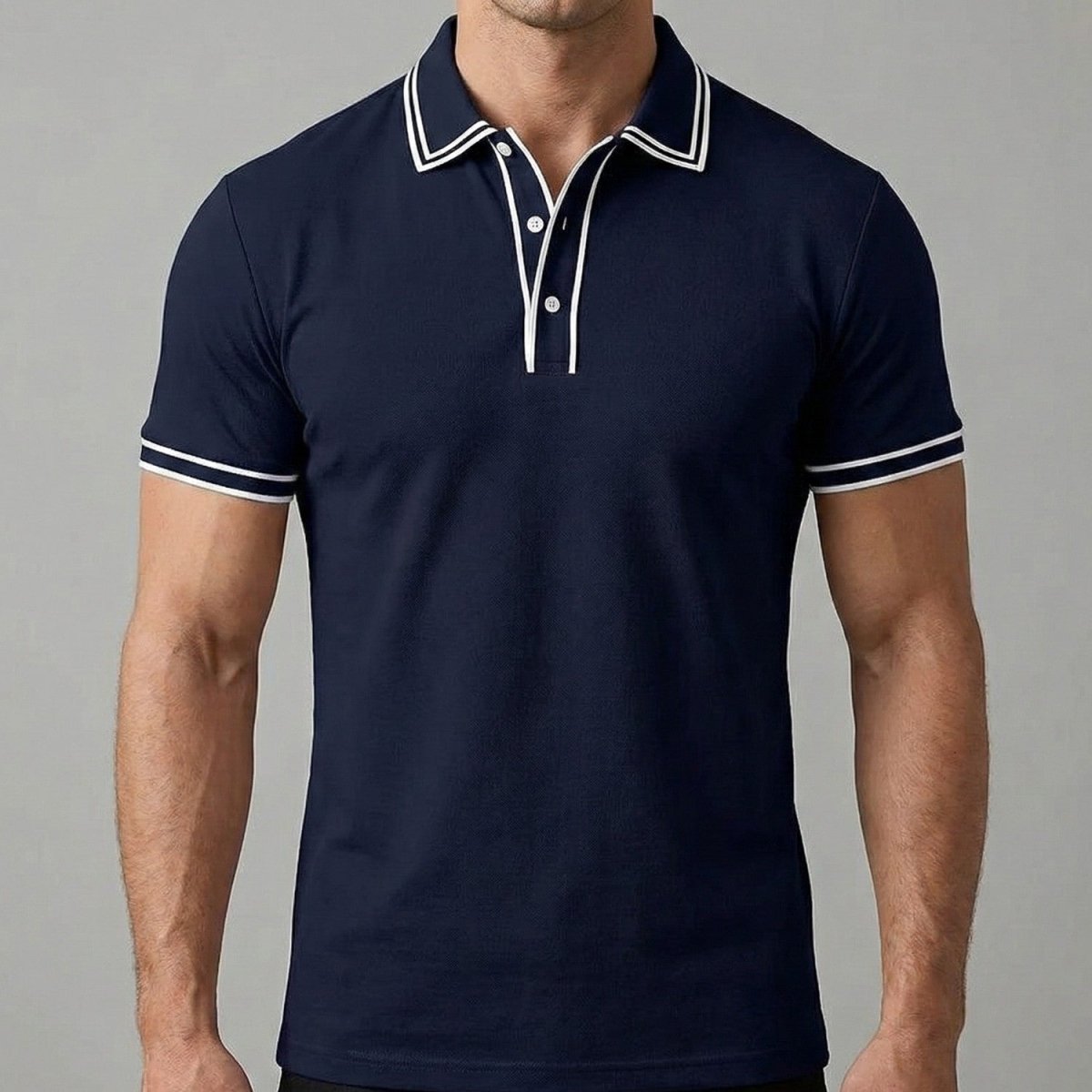 Men's Classic Contrast Tipped Polo Shirt - Polo Shirts - Wild Eye Vision