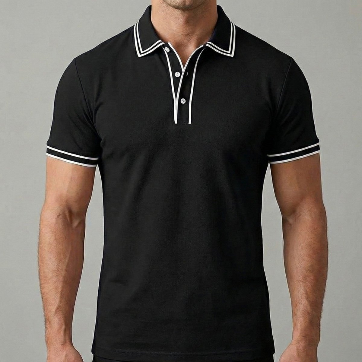 Men's Classic Contrast Tipped Polo Shirt - Polo Shirts - Wild Eye Vision
