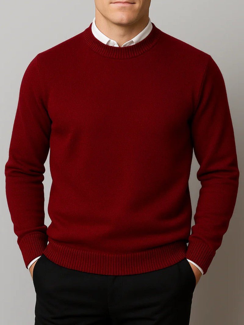 Men’s Classic Crew Neck Sweater - Men Jumper - Wild Eye Vision