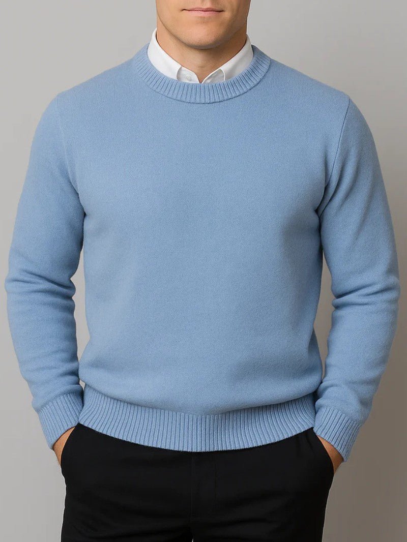 Men’s Classic Crew Neck Sweater - Men Jumper - Wild Eye Vision