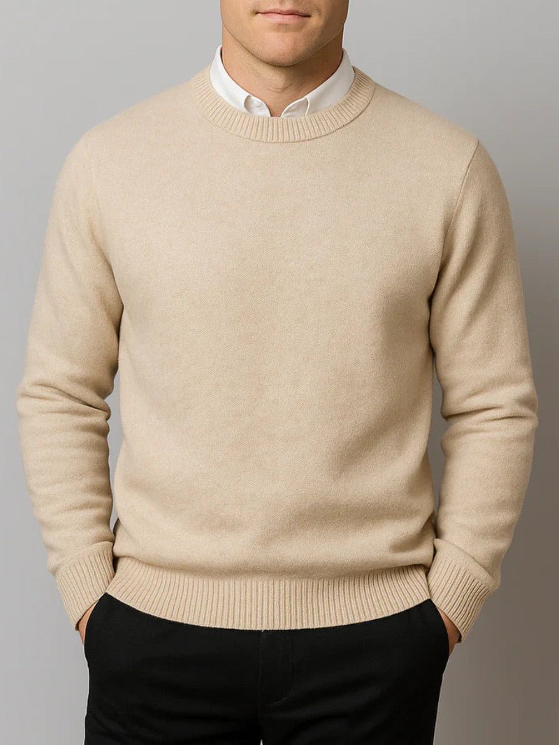 Men’s Classic Crew Neck Sweater - Men Jumper - Wild Eye Vision