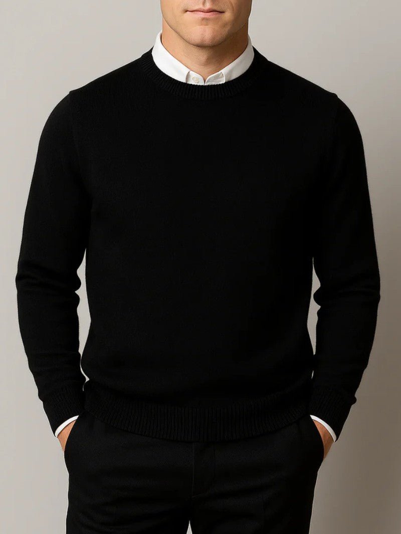 Men’s Classic Crew Neck Sweater - Men Jumper - Wild Eye Vision