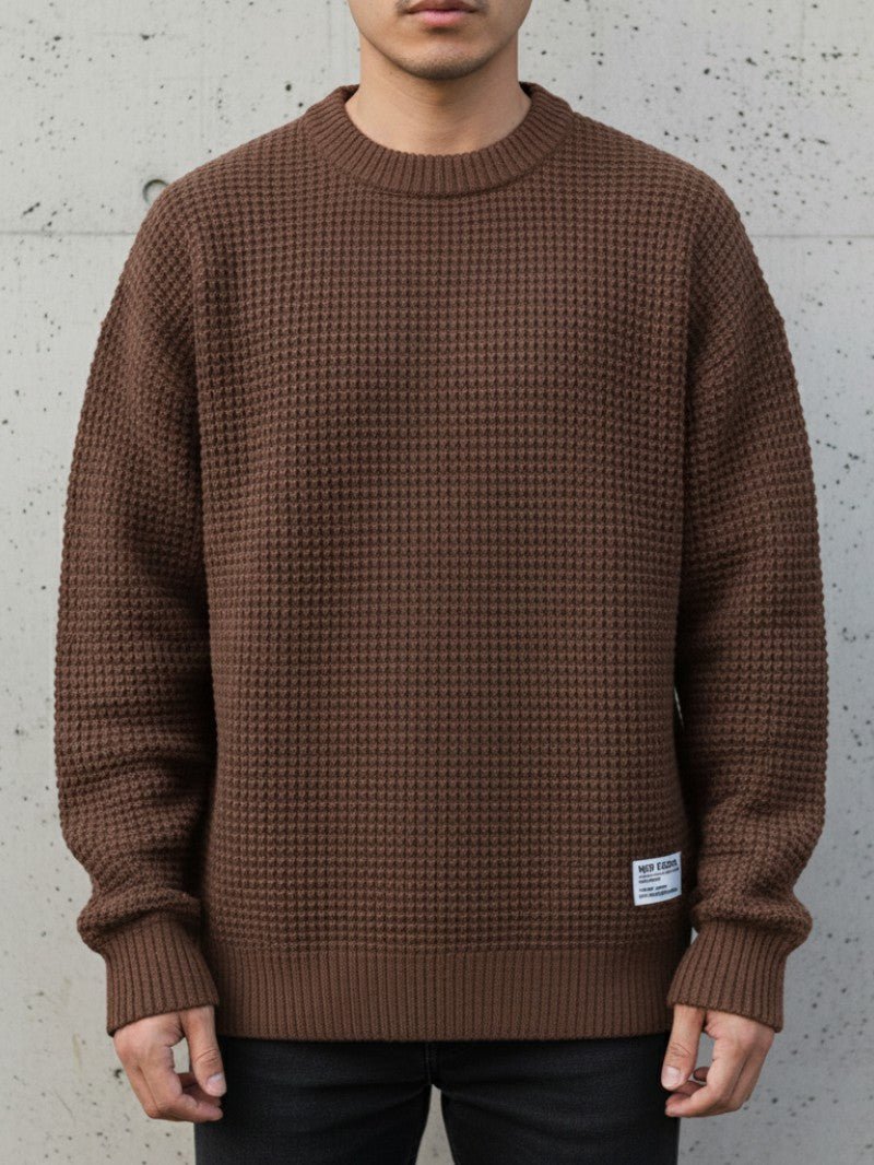 Men’s Classic Knit Crew Neck Jumper - Men Knitted Jumper - Wild Eye Vision