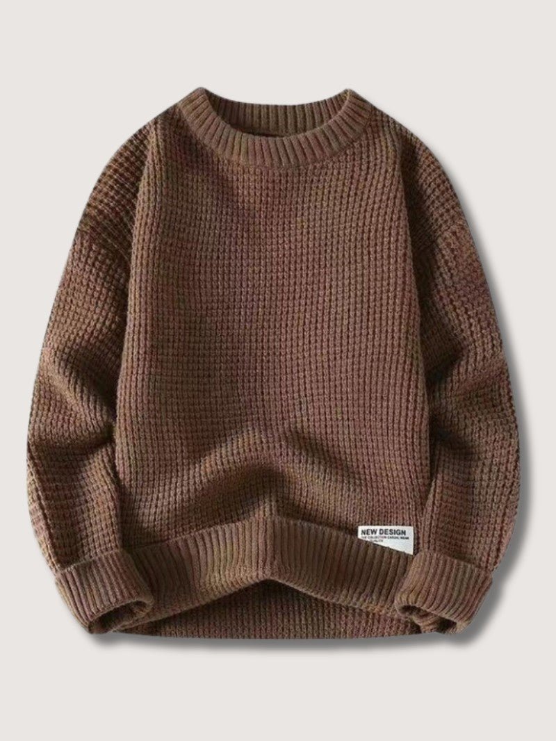 Men’s Classic Knit Crew Neck Jumper - Men Knitted Jumper - Wild Eye Vision